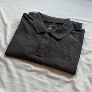 BRAND NEW UNUSED/UNWASHED - Banana Republic Pique Polo Grey L-Tall